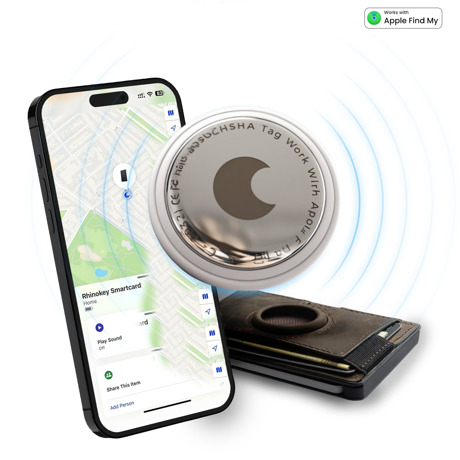 Apple Certified Tag GPS Anti-Lost Tracker – Funktioniert mit Apple Find My