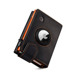 Lorzor Airtag Wallets Ledergeldbörse mit Münzfach