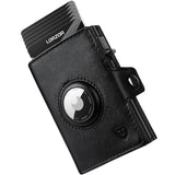 LORZOR Airtag Wallet, Slim Wallet mit Münzfach, Portmonee Herren aus echtem Leder