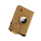 Lorzor Airtag Wallets Ledergeldbörse mit Münzfach